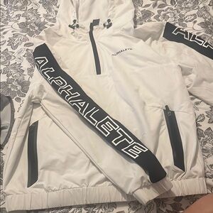 Alphalete White Jacket with Black Details